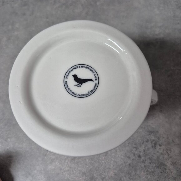 Anthropologie Monogram Mug Cream with Black Letter E - Picture 8 of 9